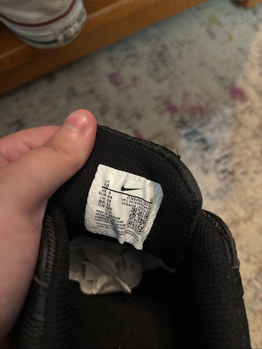Nike size 10 black airmax - Picture 4 of 5